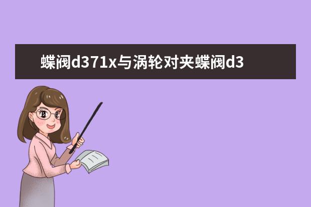 蝶阀d371x与涡轮对夹蝶阀d371x有区别吗