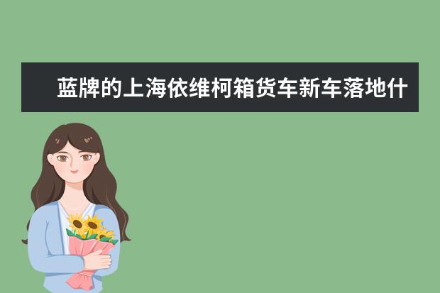 蓝牌的上海依维柯箱货车新车落地什么