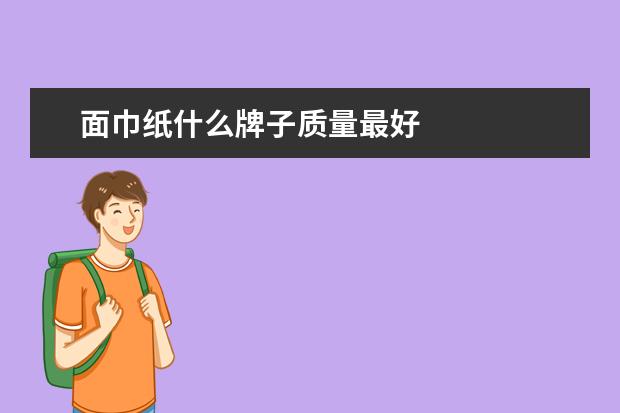 面巾纸什么牌子质量最好