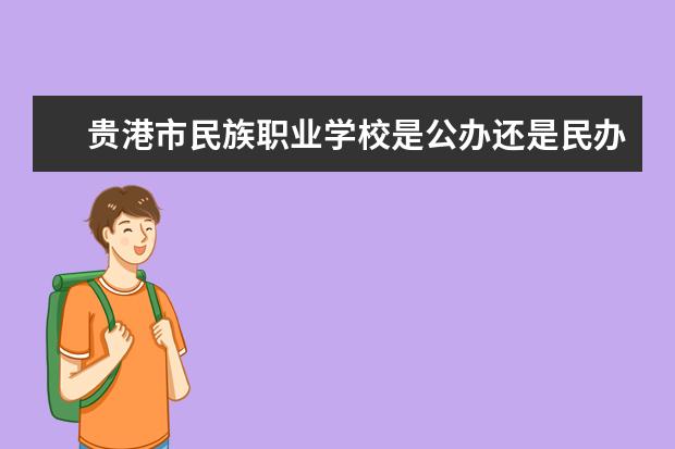 贵港市民族职业学校是公办还是民办学校？ 贵港市白云职业学校是公办还是民办学校？