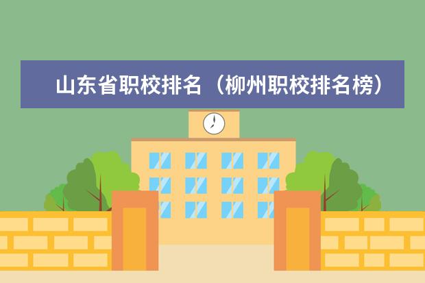 山东省职校排名（柳州职校排名榜）