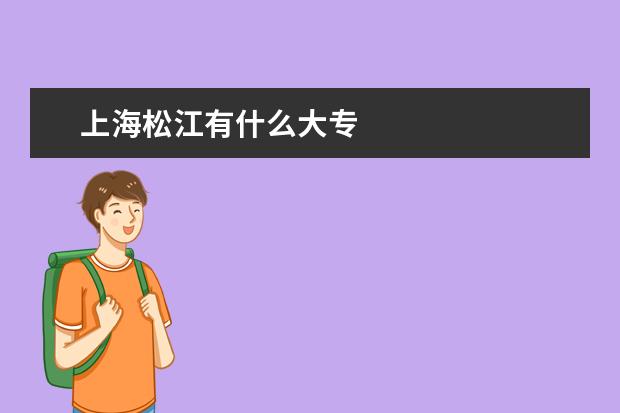 上海松江有什么大专