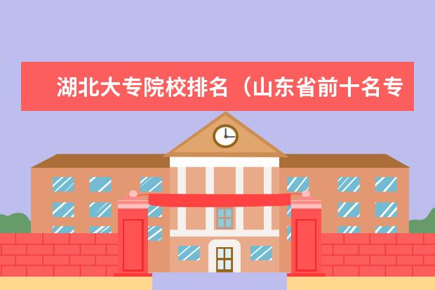 湖北大专院校排名（山东省前十名专科院校）