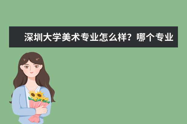 深圳大学美术专业怎么样？哪个专业比较好？