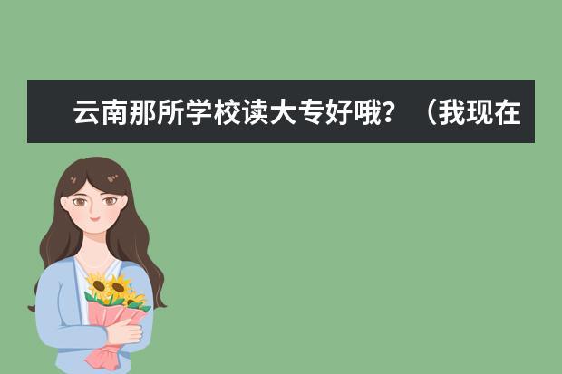 云南那所学校读大专好哦？（我现在上中专学的土木工程）
