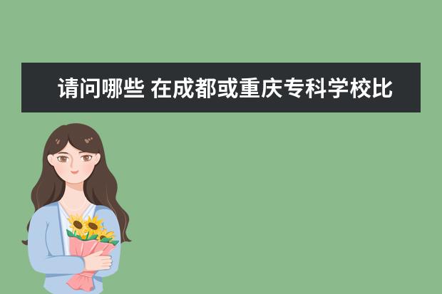 请问哪些 在成都或重庆专科学校比较好?(或者说有专科的本科学院也可以)