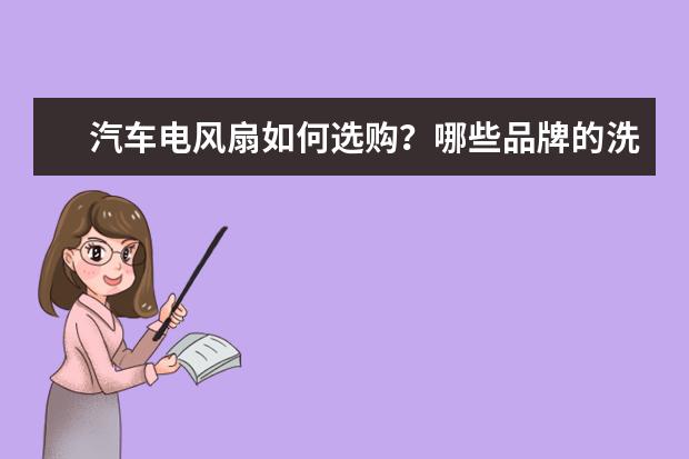 汽车电风扇如何选购？哪些品牌的洗车电风扇比较好？