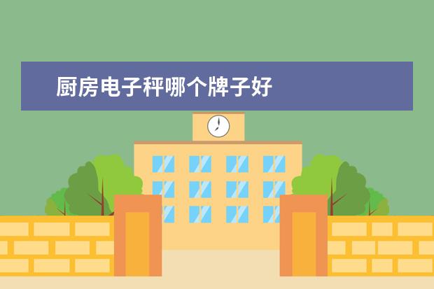 厨房电子秤哪个牌子好