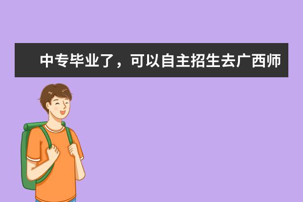 中专毕业了，可以自主招生去广西师范大学读广告设计专业吗