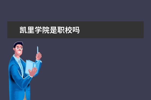凯里学院是职校吗