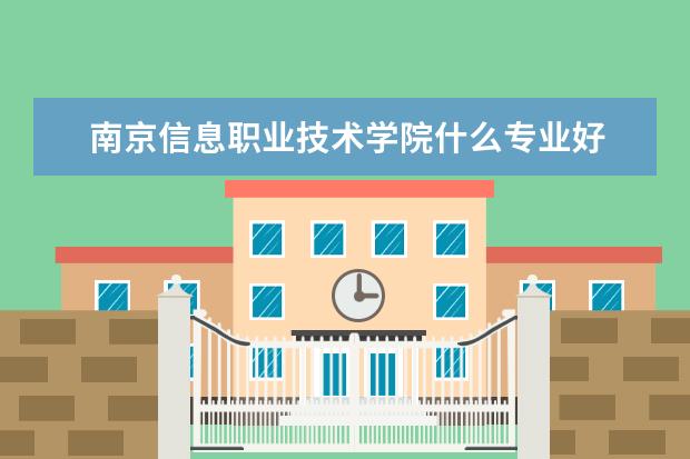 南京信息职业技术学院什么专业好