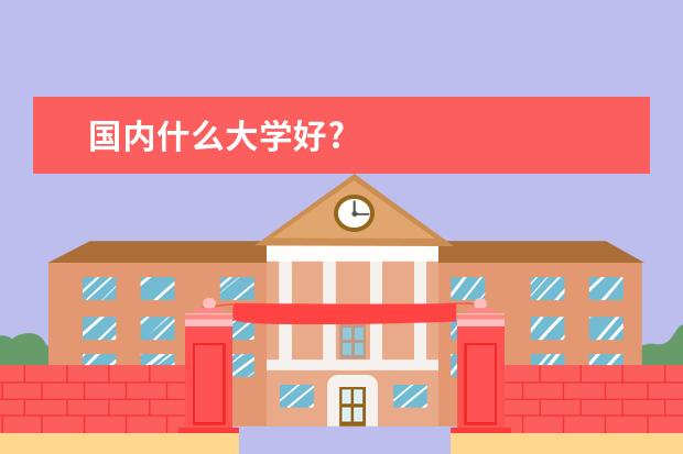 国内什么大学好?
