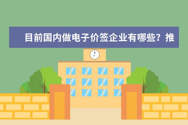 目前国内做电子价签企业有哪些？推荐一家