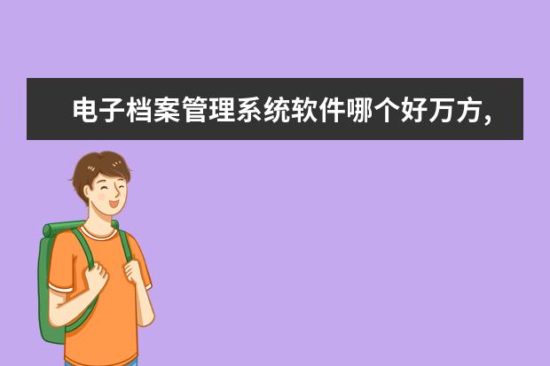 电子档案管理系统软件哪个好万方,维普？